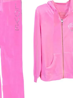 Hard Candy Hot Pink Velour Pants thumbnail 4