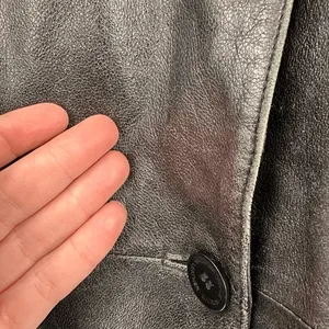 Wilsons Leather Trench Coat Womens XL Black Belted Thinsulate Zip Out Liner Y2K thumbnail 6