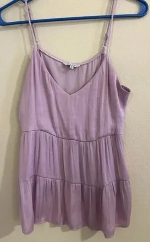 Naked Zebra Purple Tiered Camisole Top thumbnail 1