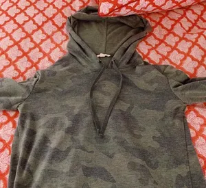 cute camo hoodie Green thumbnail 3