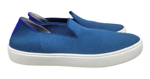 Rothy's Women's Sneakers 8 The Original Slip On Teal Blue Casual Comfort Shoes thumbnail 1