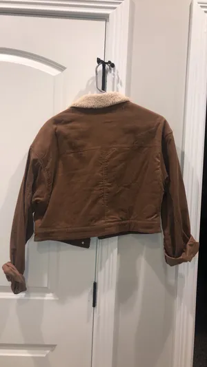 Pink Lily Brown Corduroy Utility Jacket thumbnail 3