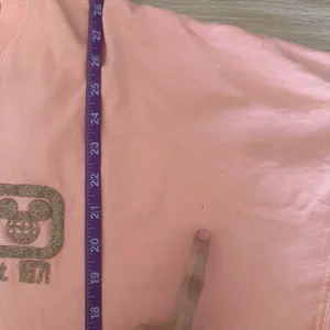 Walt Disney World Medium Peach Pink Gold Glitter Spirit Jersey Glitter Oversized thumbnail 4