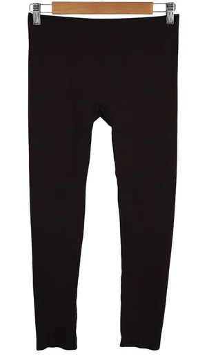 Title Nine Brown Leggings M Seamless‎ Stretchy Activewear Minimalist Comfort thumbnail 1
