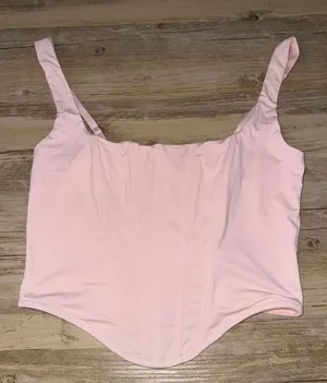 Pink corset top thumbnail 1