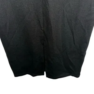 Marine Layer Lexi Rib Long Sleeve Midi Dress‎ Black thumbnail 4