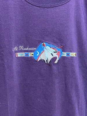 Vintage Mount Rushmore Oversized Tee Purple Size XL thumbnail 2
