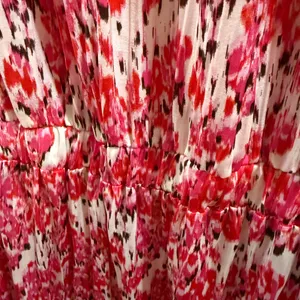 Elegant Floral Maxi Dress in Pink and White thumbnail 5