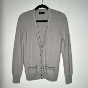 Aqua Cashmere V-neck Cardigan Size Small thumbnail 2