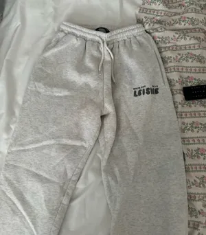 White Fox Boutique Sweatpants Grey White thumbnail 1