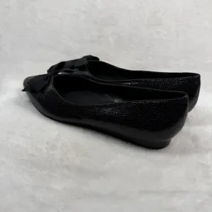 Kenneth Cole Reaction Black Textured Bow Pointed Toe Ballet‎ Flats Shoes 7.5 thumbnail 7