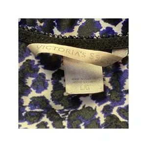 Victoria’s Secret Women's Animal Print Lace Trim Romper Outfit Large thumbnail 6