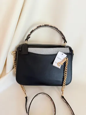 Coach MARLIE TOP HANDLE SATCHEL WITH BORDER QUILTING Bag NWT，c7236 thumbnail 2