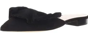 Kate Spade New York BLACK Women's Fayrn Point Toe Mules Size 8.5 Ruffle‎ thumbnail 1