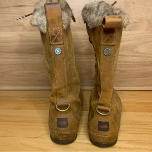 The North Face Primaloft 200 Gram Insulation Brown Lace Up Fur Boots - Size 7 thumbnail 4