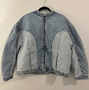 Wild Fable Target  Denim Bomber Jacket thumbnail 1
