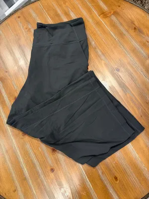 Lululemon Align Wide Leg Super-High-Rise Crop Graphite Gray Women's Size 18 thumbnail 3
