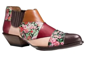 Coach Patchwork Bandit Cowboy Boot Short Patchwork Americana Hickory/Brick 5 thumbnail 1