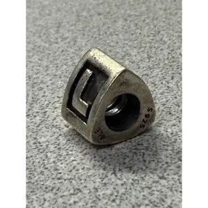 Authentic Pandora Charm Sterling Silver Alphabet Letter L Bead Retired thumbnail 3