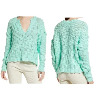 Free People Josephine Pullover Frozen Melon Sweater Green‎ Womens Size Small NEW thumbnail 2