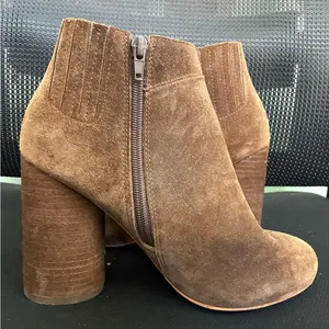 JEFFREY CAMPBELL Sz 8 HANGER 2 PLATFORM STACKED HEEL ANKLE BOOTS BOOTIES thumbnail 5