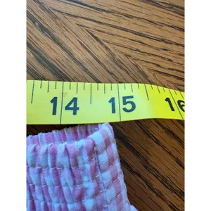 Unbranded Gingham Pajama Set Women Large Pink Bow Peplum Shorts Loungewear thumbnail 8