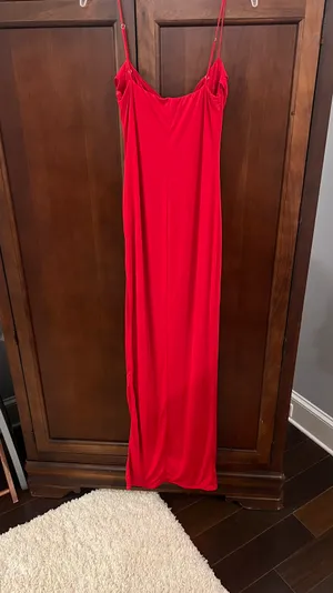 Lucy in the Sky Red Slit Dress thumbnail 3
