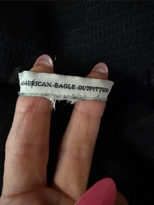 American Eagle Outfitters Black Wide-Leg Pants thumbnail 3