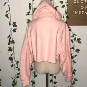 Champion Pink Cropped Hoodie thumbnail 5