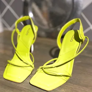 ALDO Lime Green Stiletto 4” Heels Size:7 thumbnail 3