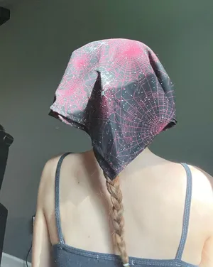 starry spiderweb bandana Black thumbnail 1