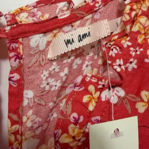 Francesca's Mi Ami Dedra Floral Tiered‎ Ruffled Romper Large NWT Pink thumbnail 6