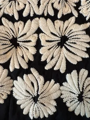Anthropologie Floral Embroidered Maxi Dress Womens XS Black NWT Convertible Back thumbnail 12