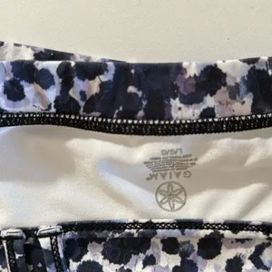 GAIAM SPORTS BRA Black Blue Purple Cheetah Print thumbnail 5
