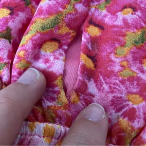 Zara Basic Pink Floral Pleated Ruffle Halter Neck Mini Dress Womens Medium thumbnail 4