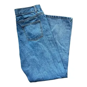 Womens Dazy Medium Rinse Y2K Style Mid Rise Straight Leg Jeans - Sz L thumbnail 5