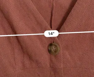 ILLA ILLA salmon corduroy button down dress thumbnail 3