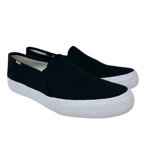 Keds Women's Double Decker WF63480 Size 9 Slip‎ On Black Canvas Pre-owned thumbnail 2