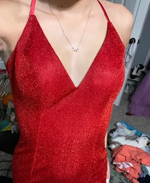 red prom dress Size 2 thumbnail 4