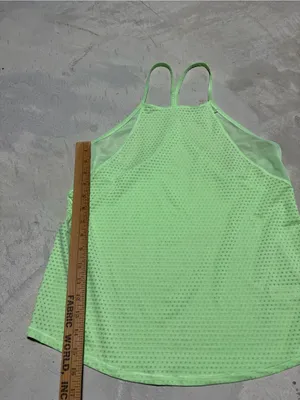 Athleta bright Green workout Tank Top XS thumbnail 3