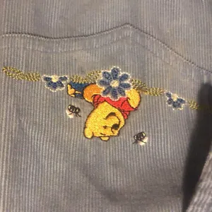 Vintage Winnie The Pooh Tigger Disney Pearl Snap Shirt Corduroy Womens L thumbnail 4
