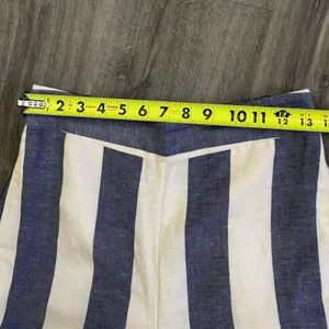 Madewell Huston Pants Capri Crop Women's Small Linen Pull On Crop Wide Leg Beach thumbnail 6