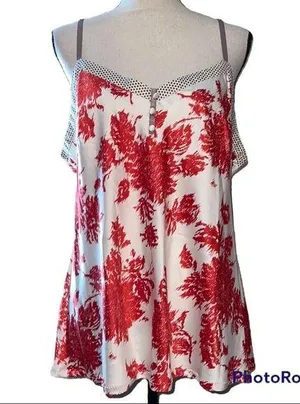Gillian & O’Malley sleepwear top size XXL women’s v-neck with adjustable straps thumbnail 1