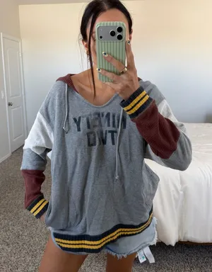 Free people jersey style hoodie thumbnail 1