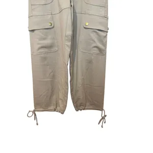 Line & Dot Weekend Cargo Pants Tan Khaki High Waist Utility Size Small thumbnail 4