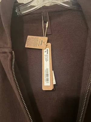 SKIMS NWT Boyfriend Fleece Boxy Zip-Up Hoodie | M thumbnail 4