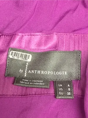 Anthropologie Deep V-Neck Vibrant Mini Dress in purple size 0 women’s thumbnail 4