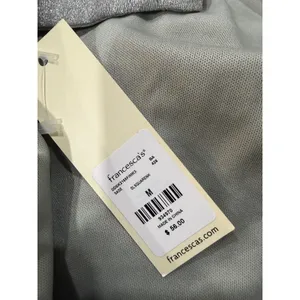 Mi Ami Silver Metallic Shimmer Ruched Cocktail Dress Medium NWT Party Mini thumbnail 11