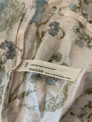 Free People Dobby Dot Slip Dress Floral Tie-Back Swing Blue Accents Medium thumbnail 8