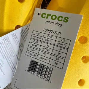 CROCS NEW Unisex Ralen Yellow Clog Size 8 or 10 #B1866 thumbnail 7